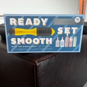 Drybar Ready Set Smooth Single Shot Blow-Dryer Brush Set  New in Box